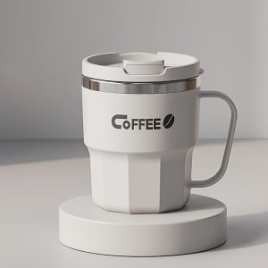 Double Insulated Stainless Coffee Mug with Lid - Reusable Cup, & Color Options, Dishwasher Travel-Friendly for Coffee & Tea - Perfect Gift for Holidays, Office, Camping (Ideal for hot