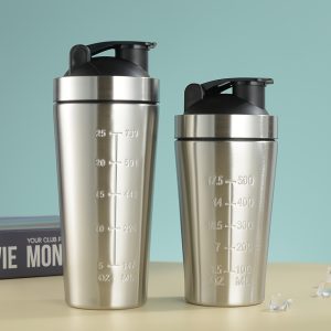 1pc Stainless Steel Shaker Cup - Portable, Single-Layer Design for Sports & Outdoor Leisure, Ideal for Coffee, Protein Shakes & More - For Fitness Enthusiasts & Outdoor Lovers - Perfect Gift for Gym-Goers & Travelers