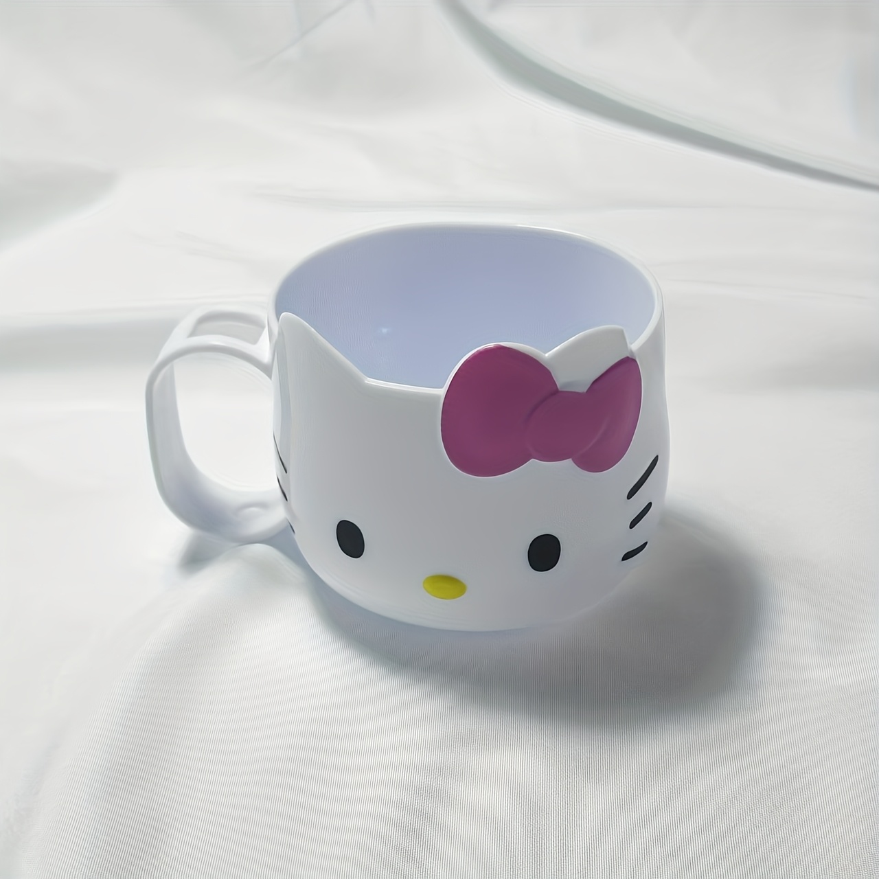 1pc Sanrio Hello Kitty Bathroom Cup - Cute Shower Mug with Pink Bow, Official Sanrio Licensed Bathroom Decor, Durable Plastic Cup for s, Teens, Women - Birthday or Valentine's Gift for Hello Kitty Fans, Hello Kitty Bathroom Decor, Fan Merchandise - Image 5