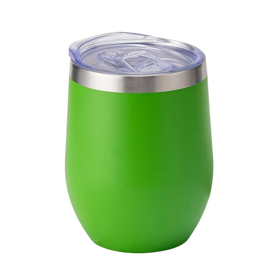 12oz Stainless Steel Insulated Wine Tumbler with Lid - Double-Wall Vacuum Insulated Cup, Spill-Proof Design & Elegant Finish, 304 Stainless Steel Reusable Vacuum Cup for Hotu002FCold Drinks, Coffee, Beer, Cocktails, Wine - Perfect for Home, Travel - Image 9
