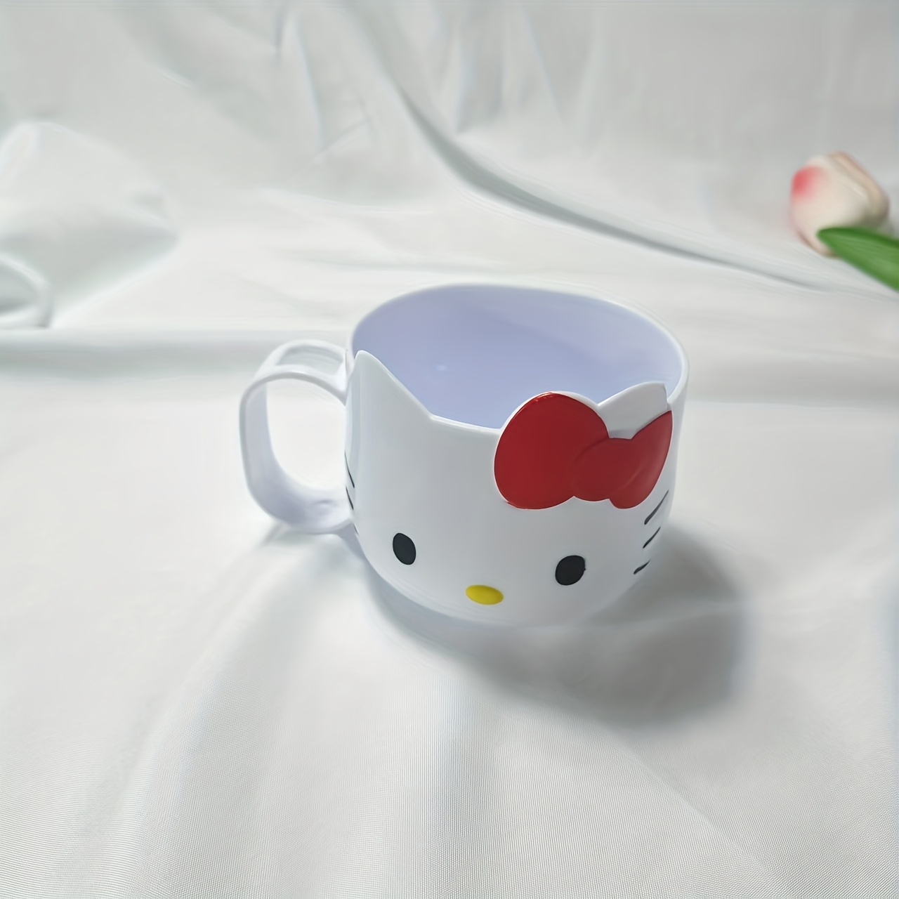 1pc Sanrio Hello Kitty Bathroom Cup - Cute Shower Mug with Pink Bow, Official Sanrio Licensed Bathroom Decor, Durable Plastic Cup for s, Teens, Women - Birthday or Valentine's Gift for Hello Kitty Fans, Hello Kitty Bathroom Decor, Fan Merchandise - Image 6