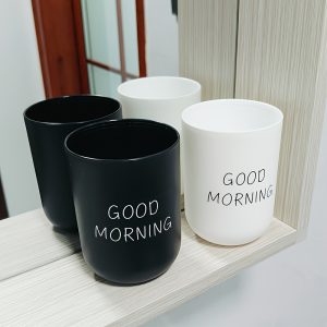 Couple'S Transparent Mouthwash Cup, Toothpaste And Toothbrush Storage Box, Mouthwash Cup, Elegant Home Toothbrush Holder
